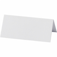 Tafel naamkaartjes wit afm 9x4cm 220 gr 20 stuks