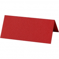 Tafel naamkaartjes rood afm 9x4cm 220 gr 20 stuks