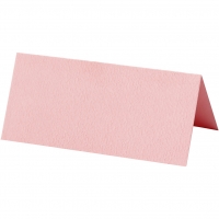 Tafel naamkaartjes roze afm 9x4cm 220 gr 20 stuks