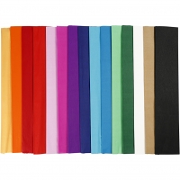 Crepepapier kleuren assortiment 50 cm 15 pakken