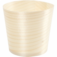 Houten kop dun fineer 6x5.5 cm 12 stuks