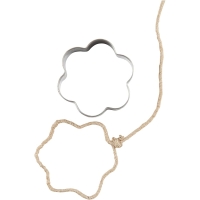 Klei of deeg uitstekers bloem 5 maten tot 8cm