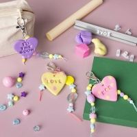 Klei of deeg uitstekers harten 5 maten tot 8cm