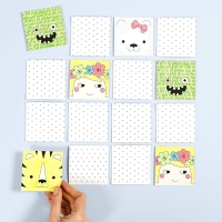 Mini diy knutselpakketje Memory kaarten kleuren