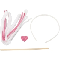 Mini knutselpakketje haarband bunny - 1 set