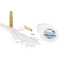 DIY Knutselpakketje clip on kerst vogel kleien - 1 set