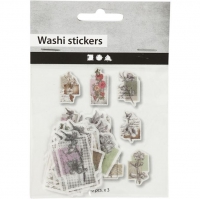 Masking washi Tape Stickers planten  30-43mm - 30 Stuks