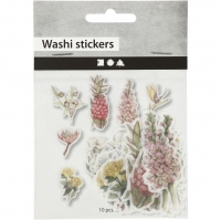 Masking washi Tape Stickers gekleurde Bloemen 25-60mm - 30 Stuks