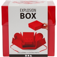 Basis cadeau verrassings box rood 12cm