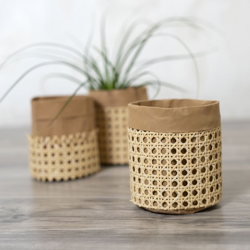 Feyart Ongebleekte, natuurlijke rotan, rietvel, rietgaas, 50 cm x