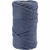 Macrame touw 4mm blauw 55 meter