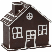 Blank houten huisjes spaarpotjes 10x10x5,4cm - 10 stuks