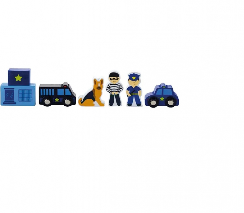 Kinderspeelgoed politie 6 onderdelen