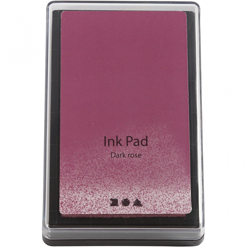 Stempel inkt donker roze 9x6cm - 1 doosje