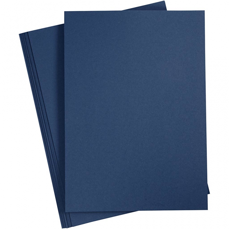 Reliëf karton donker blauw 220gr A4 - 10 vellen