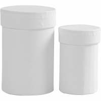 Kleine cadeaudoosjes wit cylinder 7+9cm