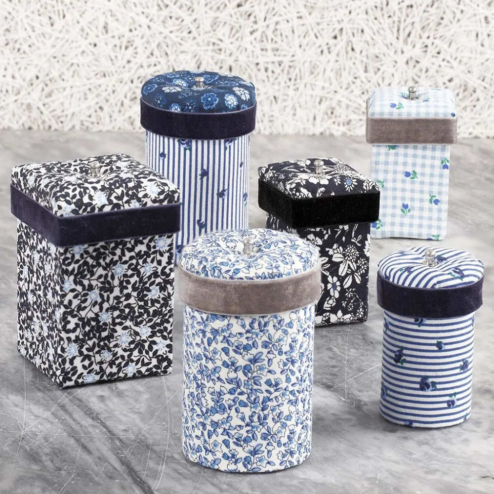 Kleine kartonnen zeskant doosjes H: 7+9 cm, 4,5+6 cm Wit 2 stuks