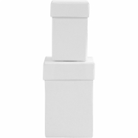 Kleine cadeaudoosjes wit rechthoek 7+9 cm