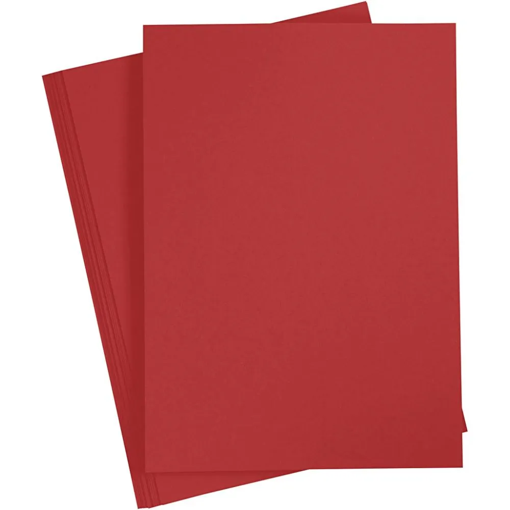 Hobby papier rood 80gr A4 - 20 vellen