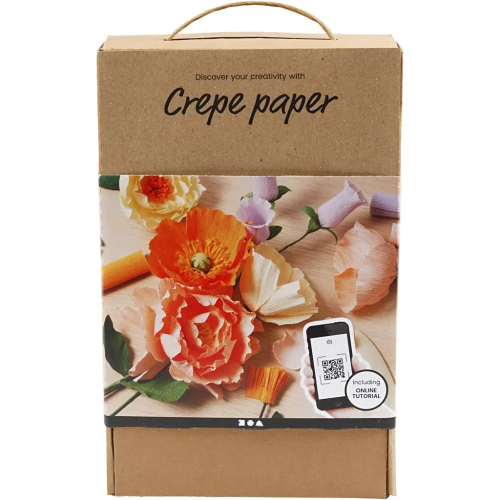 Knutselpakket Crepepapier bloemen maken