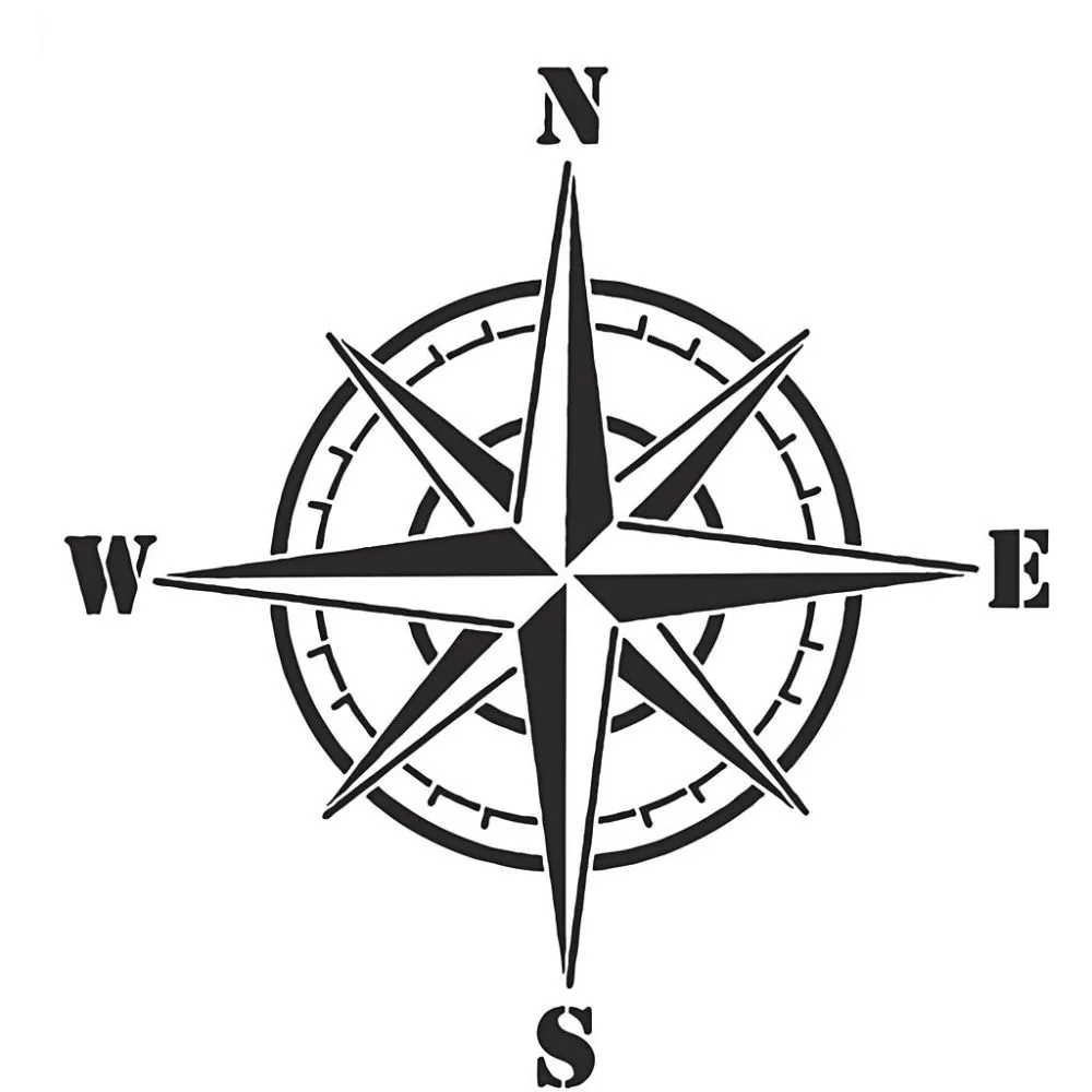 Sjabloon kompas A4 - 1 stuk