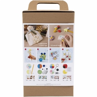 DIY Adventskalender 4 x geschenkzak gevuld met kleimaterialen - 1 pakket