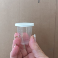 Kleine plastic potjes met witte deksel 30ml - 300 stuks