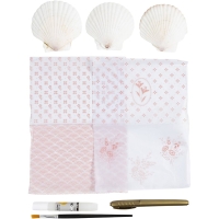 Hobbyset Decoupage Mosselschelpen 3 stuks