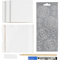 Hobbyset Porseleinen Onderzetters Blauw 3 stuks