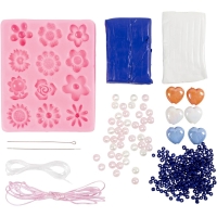Sieraden set 2 Kettingen & 2 Armbanden – Bloemen – 4-delig