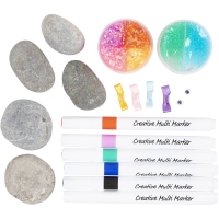 Hobbyset Steendecoratie Monster 5 stuks