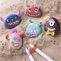 Hobbyset Steendecoratie Monster 5 stuks