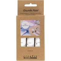 Gouacheverf – 3×20ml wit