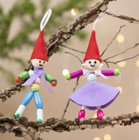 Mini Hobbyset Decoratie  –  2 Kerstkabouters maken