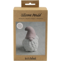 Siliconen Vorm Kerstman (H 10 × B 6,5 cm), Mat Transparant, 1 stuk