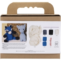 Hobbyset Amigurumi Wasbeer haken 22cm