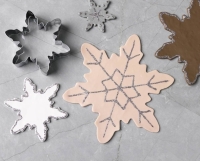 Uitsteekvormen Sneeuwvlok set