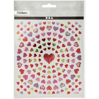 Stickervel kleine harten 15×16,5cm