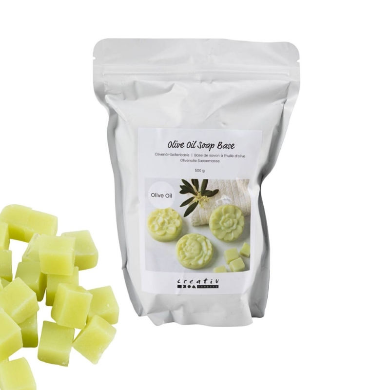 Gietzeep olijfolie zeepbasis blokjes 500 gram