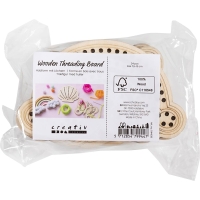 Houten vormen met gaten set van 24 stuks regenboog / schelp / vlinder