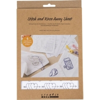 Borduurvellen A5 Wateroplosbaar 6 stuks