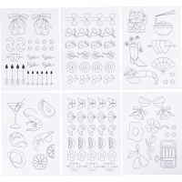 Borduurvellen A5 Wateroplosbaar 6 stuks