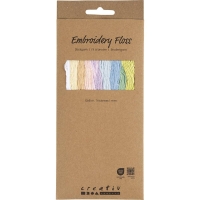 Borduurgaren pastelkleuren 10&times;8 m dikte 1mm