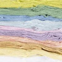 Borduurgaren pastelkleuren 10&times;8 m dikte 1mm