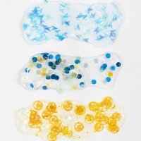 Sequin Clay blauw/groen harmonie &ndash; 3&times;60 g glitter klei