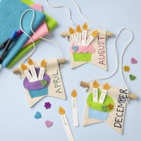 wandbanner naturel 12 stuks