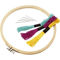 Houten borduur ring klem frame 30 cm