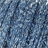 Lurex handwerk glitter garen blauw 160 meter
