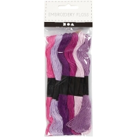 Katoen borduurgaren paars tinten 1mm - 6x8 meter