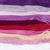 Katoen borduurgaren paarse kleuren 1mm - 10x8 meter